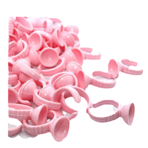 20 pcs Pink Glue Rings